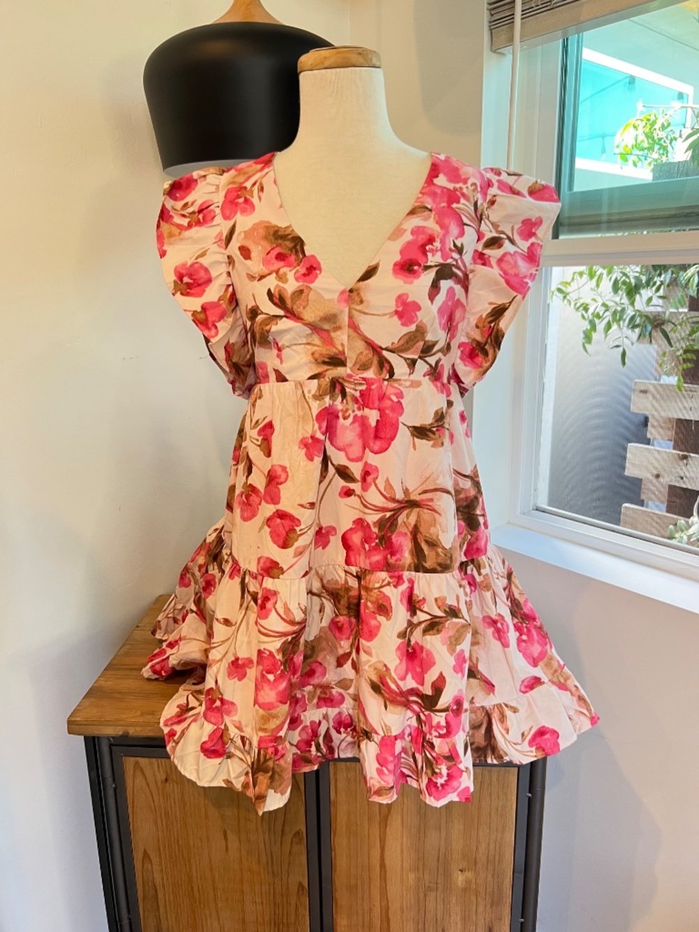 Abercrombie and Fitch Pink Floral Dress